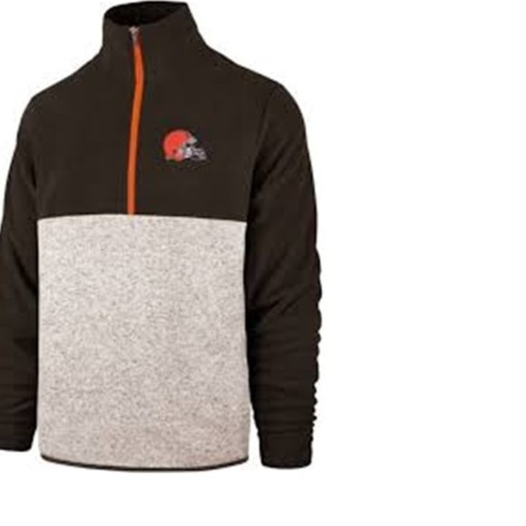 NFL Cleveland Browns Men's 1/4 Zip Fleece 3XL NEW